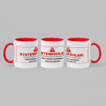 Farbige Tasse "SYSTEMFEHLER!" 330ml – Panorama Kaffeetasse