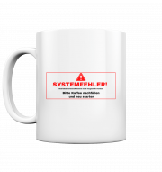 Tasse "SYSTEMFEHLER!" Weiß 330ml – Beidseitig bedruckte Tasse – Bild 2