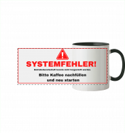 Farbige Tasse "SYSTEMFEHLER!" 330ml – Panorama Kaffeetasse – Bild 2