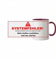 Farbige Tasse "SYSTEMFEHLER!" 330ml – Panorama Kaffeetasse – Bild 3