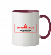 Farbige Tasse "SYSTEMFEHLER!" 330ml – Beidseitig bedruckte Tasse – Bild 5
